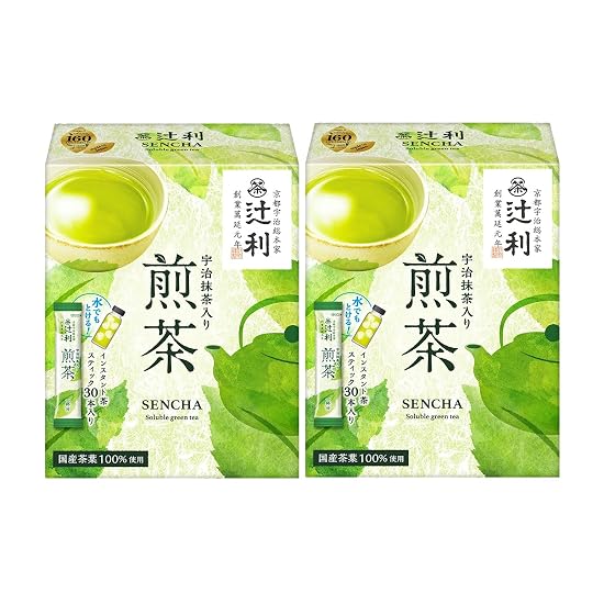 Tsujiri Uji Matcha Green Tea (Stick) 30P × 2 Boxes Powder B084QP3NC2