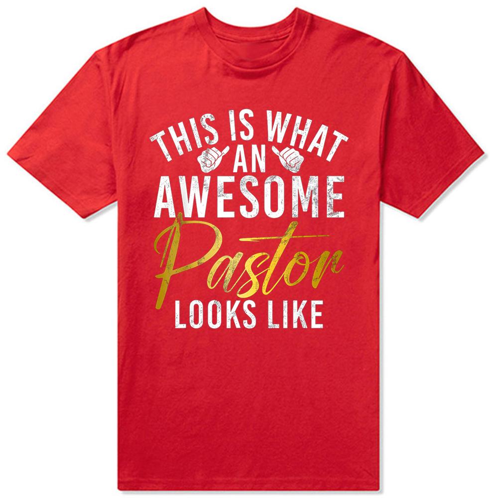 This Is What An Awesome Pastor Looks Like TShirt Summer Men Women Fashion T Shirts Cotton Short Sleeve Oversized Tshirt Tops S