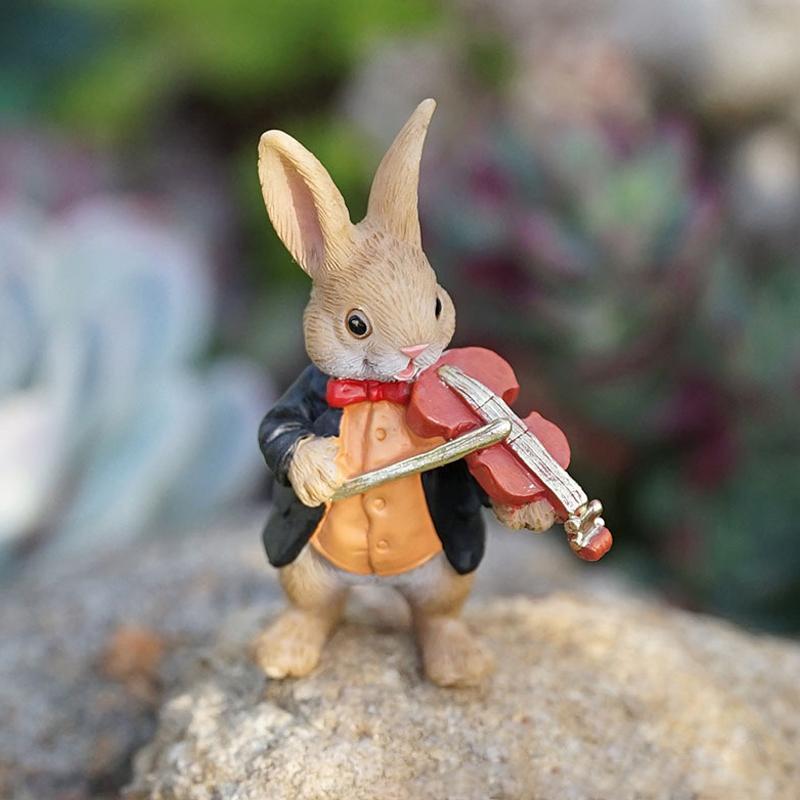 1ks Mini Venkovské Želvy Králíci Ježek Sochy Sochy Jóga Figurka Obývací Pokoj Domov Dekorace Akvária Stolní Ozdoby