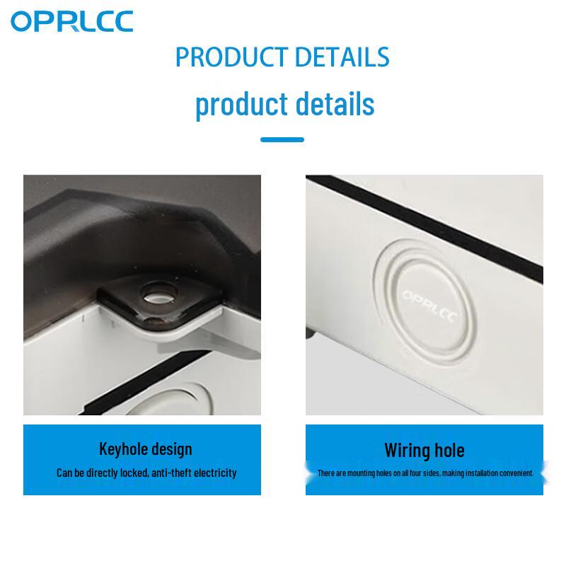 OPRLCC Outdoor Waterproof 10A Surface Mount Power Socket