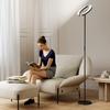 Dimmable Floor Lamp 2700K-6000K with Remote Control and Dual Head Rotating 350 Degrees, Black