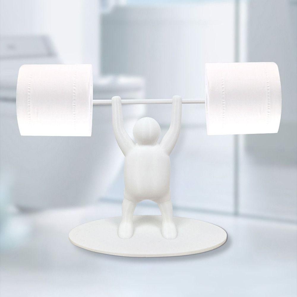 

3D Printed Toilet Paper Holder Plastic Paper Roll Holder Bathroom Decor білий