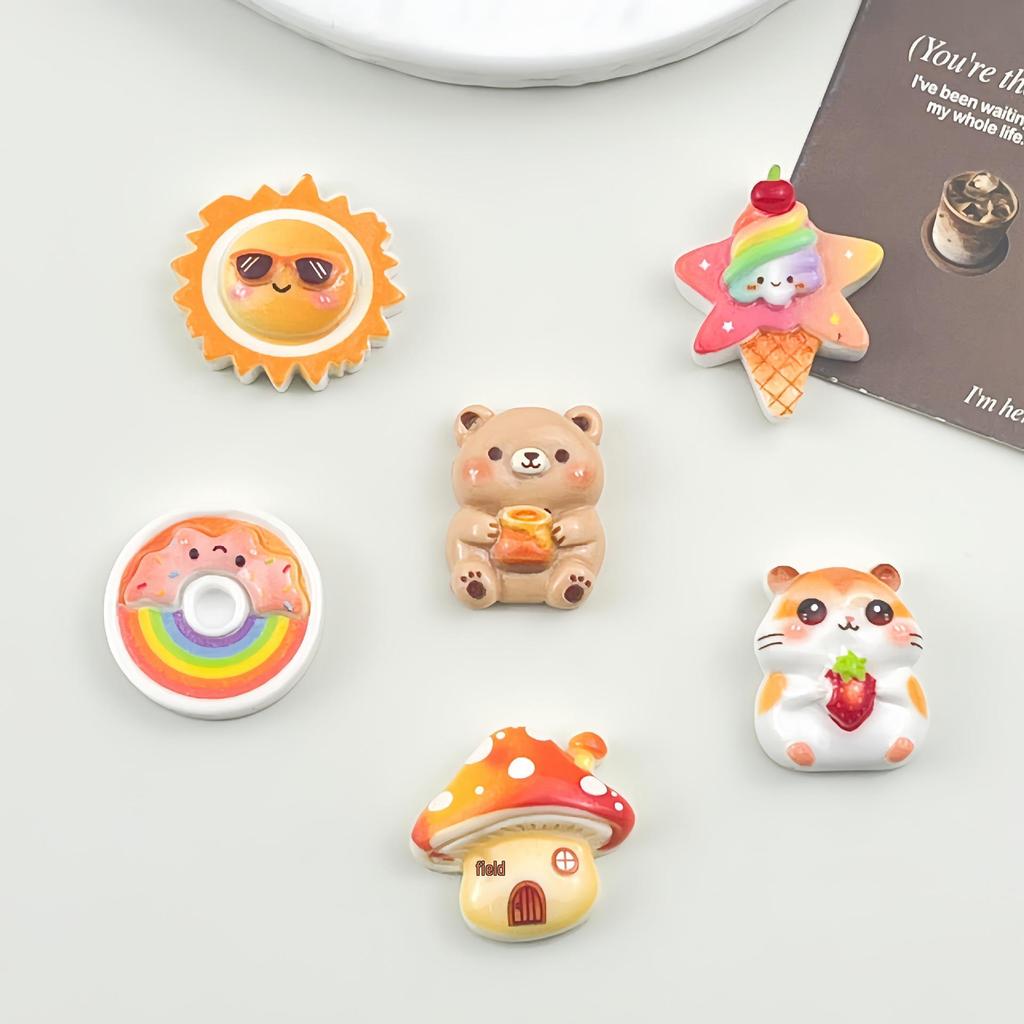 Five-Pointed Star Resin Ice Cream Sun Hair Clip & Phone Case Accessory