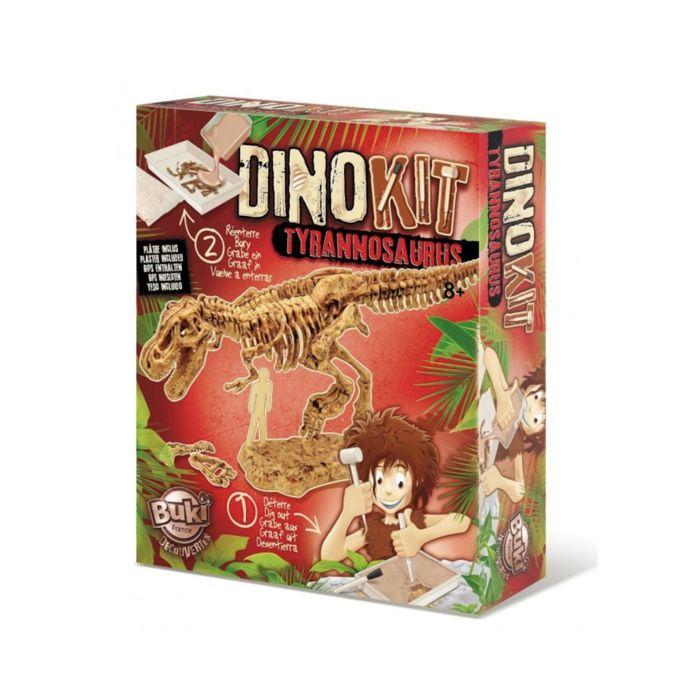 Jeu Scientifique - BUKI FRANCE - 439TYR - Dino Kit - Tyrannosaure - Bloc À Creuser Et Squelette À Assembler