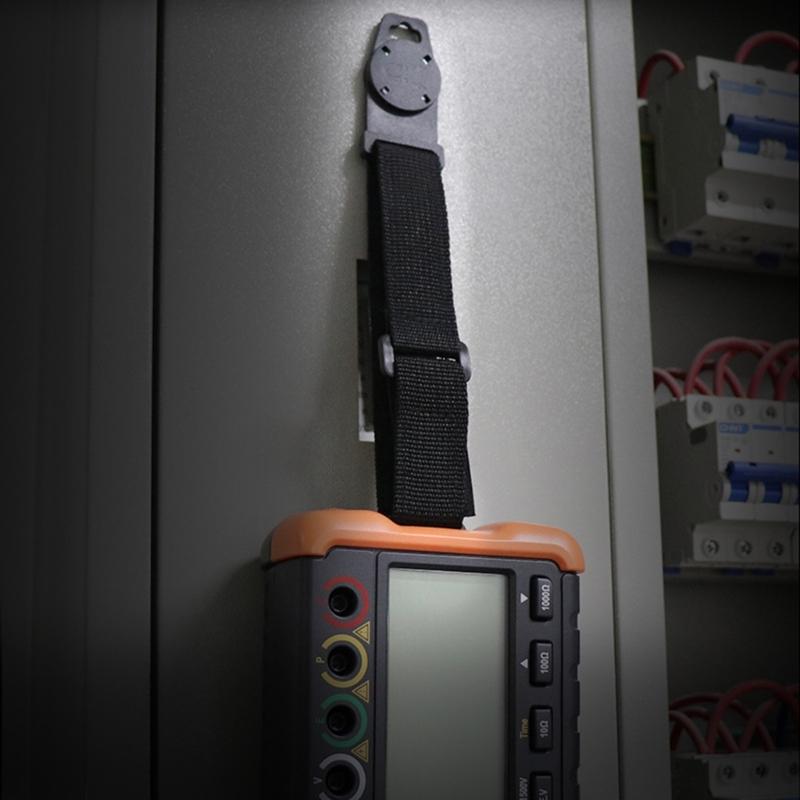 Multimeter Magnetic Hanger Strap Adjustable Length Industrial Nylon Fabric Secure Attachment For Electrical Tool