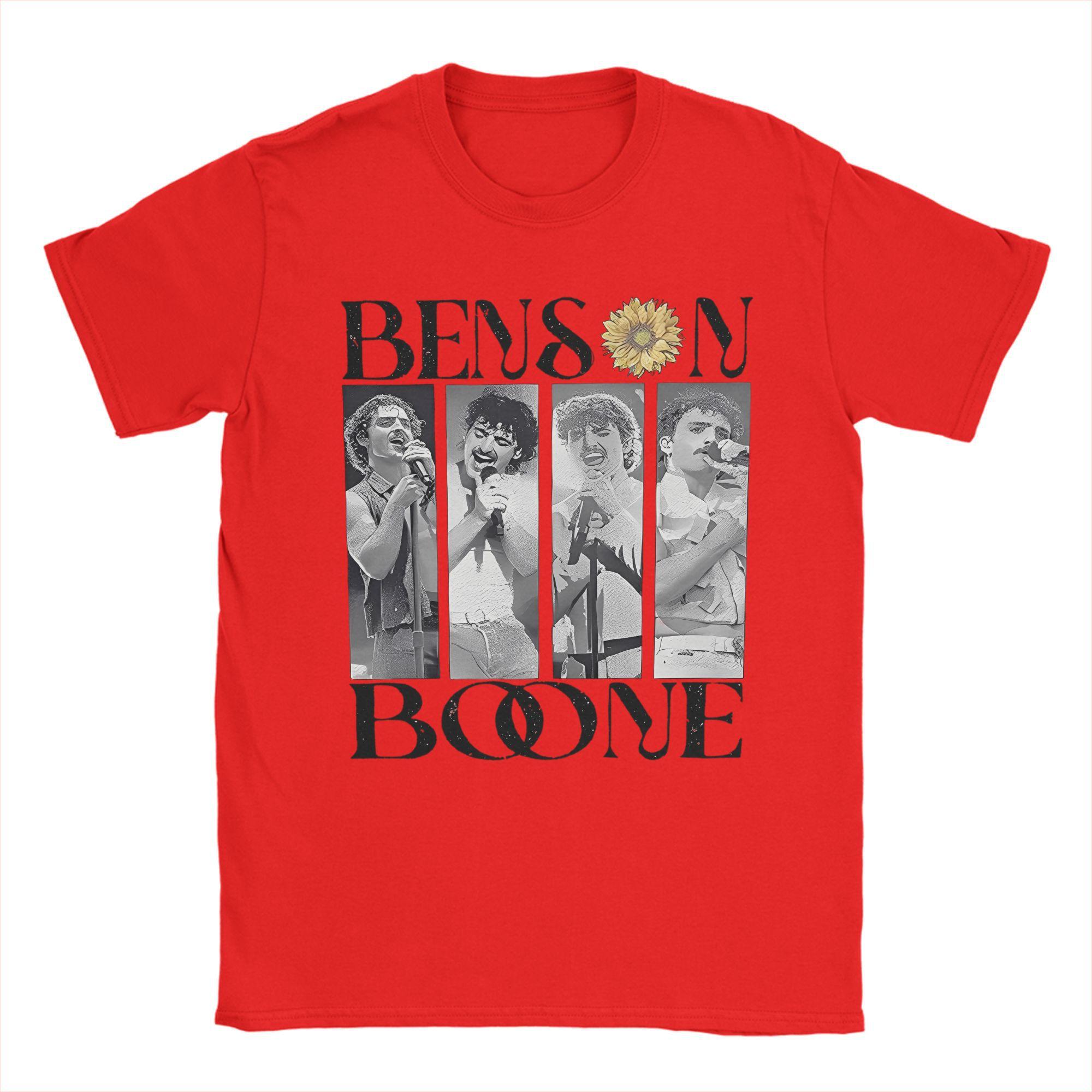 Benson Boone Mystical Magical American Singer T Shirt for Men Cotton TShirt Round Neck Tees Short Sleeve Clothing Gift Idea S