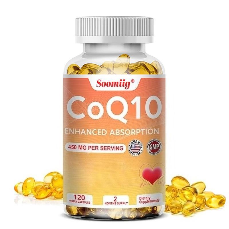 

Coenzyme Q10 450 Mg Sodium 30 Mg Dietary Supplement 120 Capsules Per Bottle 120 Capsules