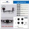 HEIGHTEN Reel Compatible with and Abu Baitcasting Black Wine Main Knob 35mm Diameter 70/48mm Handle, Shimano, Daiwa, Reels, V2.0, & Red - (HT29101)