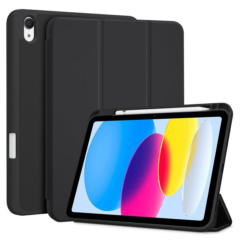 For ipad A16 11th Generation 11 Inch Case Soft TPU Back Cover for ipad 10th generation 10.9 Inch Pencil Holder Funda