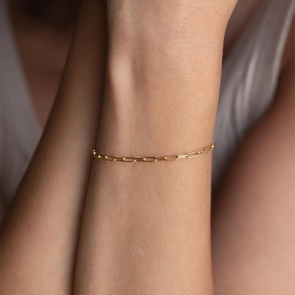 EManco Not Dark Stainless Steel Bracelet for Women Minimalist Chain Bracelet Women Stainless Steel Jewelry