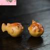 Cute Puffer Fish Statue Ornaments Chinese Yixing Purple Clay Tea Pet Handmade Sculpture Crafts Boutique Tea Set Decoration Art