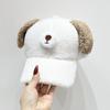 Doggie Ear Lamb Wool Baseball Cap Thicken Winter Peaked Cap Cute Puppy Baseball Hat  Outdoor