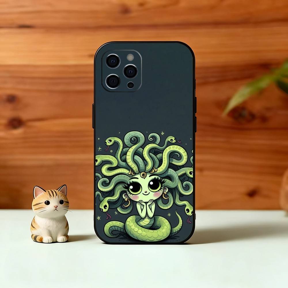 Medusa G-Mythology Phone Case Silicone Soft For IPhone 17 16 15 14 13 12 11 X XR Plus Pro Max Plus