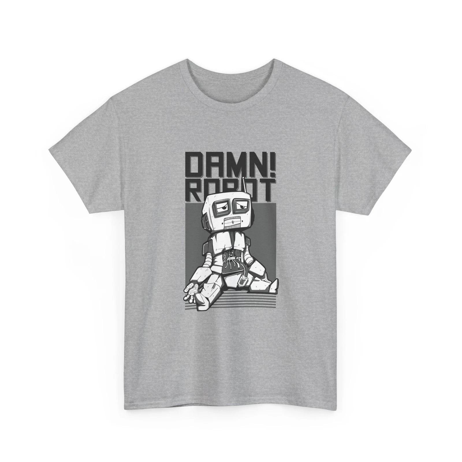 Damn Robot shirt | Robot Graphic Tee, Cool T-Shirt, Comfy Shirt, Weekend Vibes M