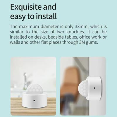 Zigbee Human PIR Motion Sensor Tuya Body Movement Smart PIR Sensor Infrared Detector Home Security Alarm Support Alexa Google