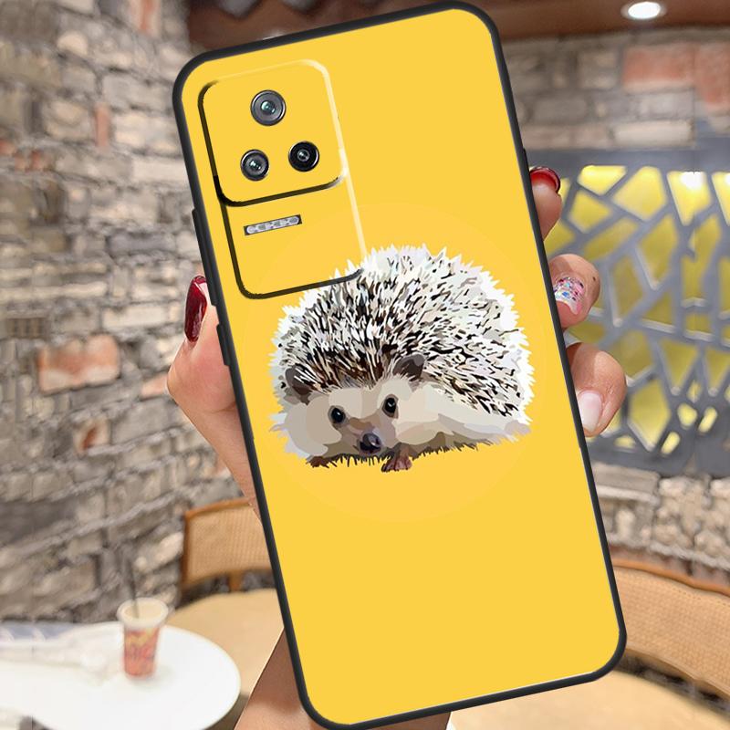 Animal Hedgehog Case For Xiaomi 14T Pro 13T 11T 12T 13 14 15 Ultra POCO X6 X7 Pro X3 X5 M6 F5 F6 Pro Cover