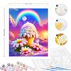 Frame Paint By Numbers Kits Rainbow Ice Cream Landscape Acrylic Paint On Canvas Flower Handwork Diy Crafts Wall Art Picture For Home Decors 40x50