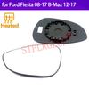 Stplrgecp Passenger Driver Side Left or Right Door Side Heated Wing Mirror Glass Lens for Ford Fiesta 08-17 B-Max 12-17
