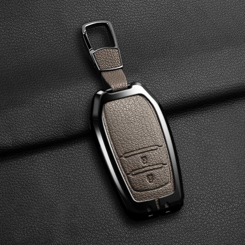 Neue Zinklegierung Leder Autoschlüssel Hülle Abdeckung Shell für Toyota CHR Hilux Fortuner Land Cruiser 200 Camry Corolla Crown RAV4 Highland