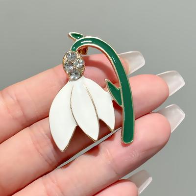 Simple Flower Brooch High-End Femininity Coat Corsage Niche Design Autumn And Winter Clothes Accessories