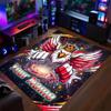 Crystal Velvet Rug Poland Football Print Custom Name Text Floor Mat Home Decor