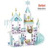 Princess Castle Carriage Puzzle: Snowy Building Blocks for Girls