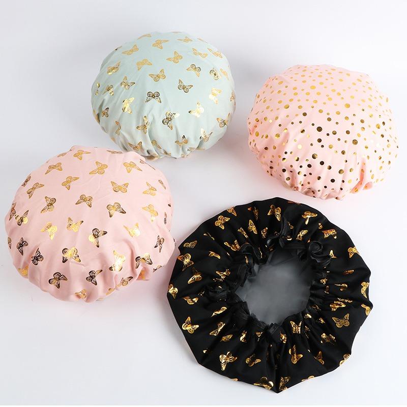 Shower Caps Waterproof  Donuts for Hair Bathing Cap for Women Swimming Cap Shower Shower Suit Bonnet Douche
