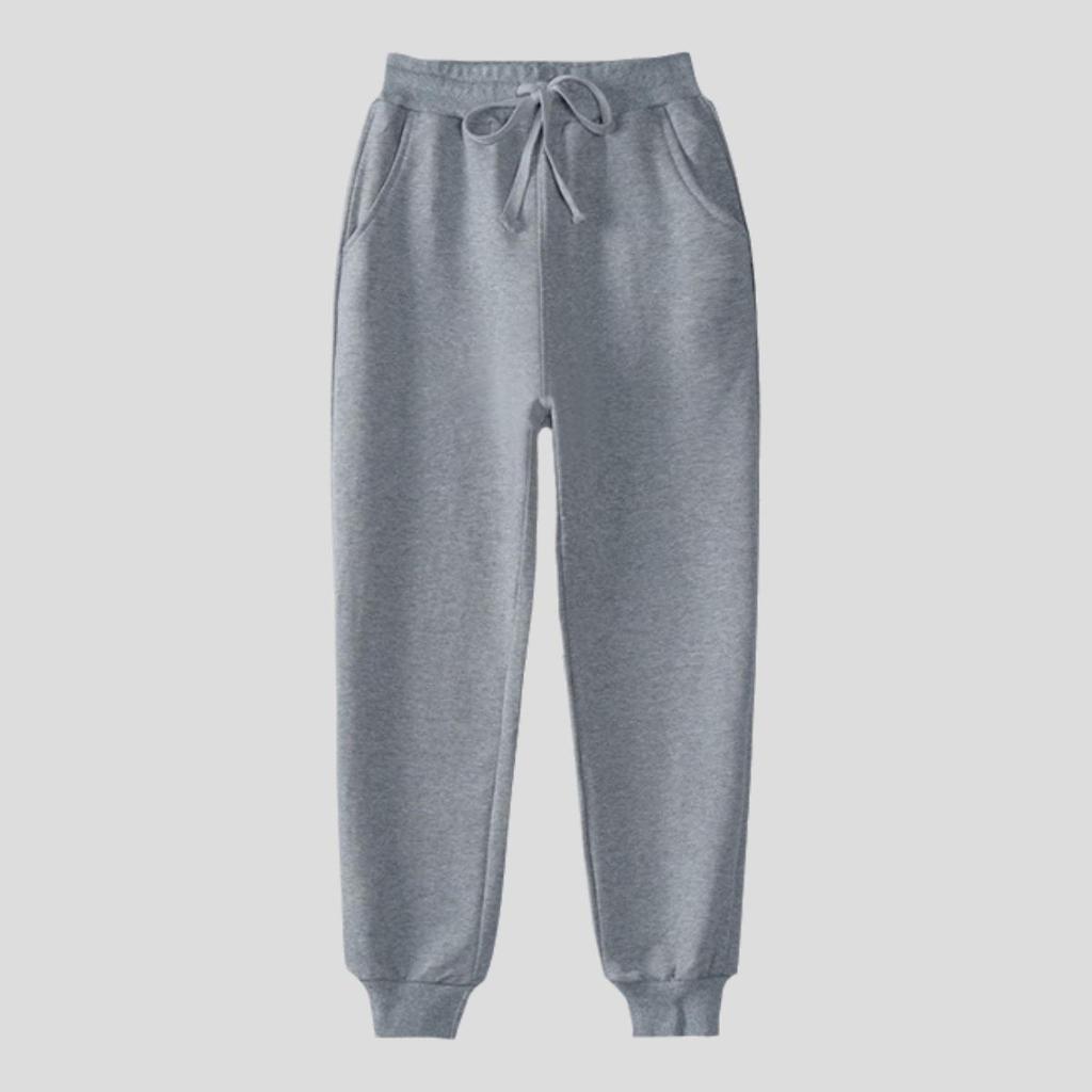 Kinder-verdickte Marineblau, Schwarz und Grau Sporthosen mit Bündchen - Unisex Schuluniform für Jungen und Mädchen (Frühling Herbst)