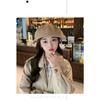 Black Beret Female Spring Autumn Painter Hat Female Small Octagonal Hat Big Headcircumference