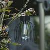 CalmGeek Solar Powered Engrgy Bird Cage Design Pendeant H-anging Lamp Lantern Outdoor Light