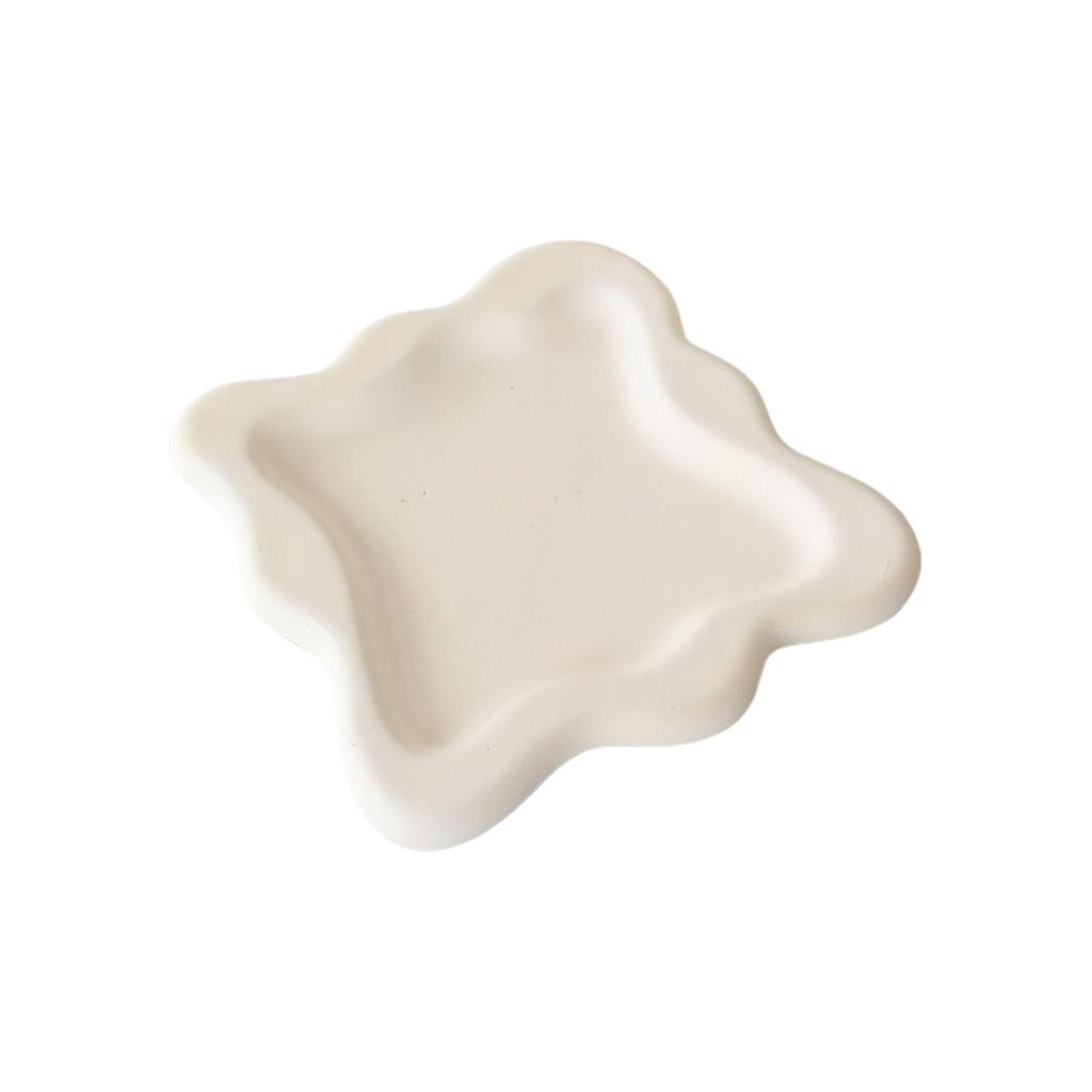 Gypsum Jewelry Dish Photography Props Display Plate for Makeup