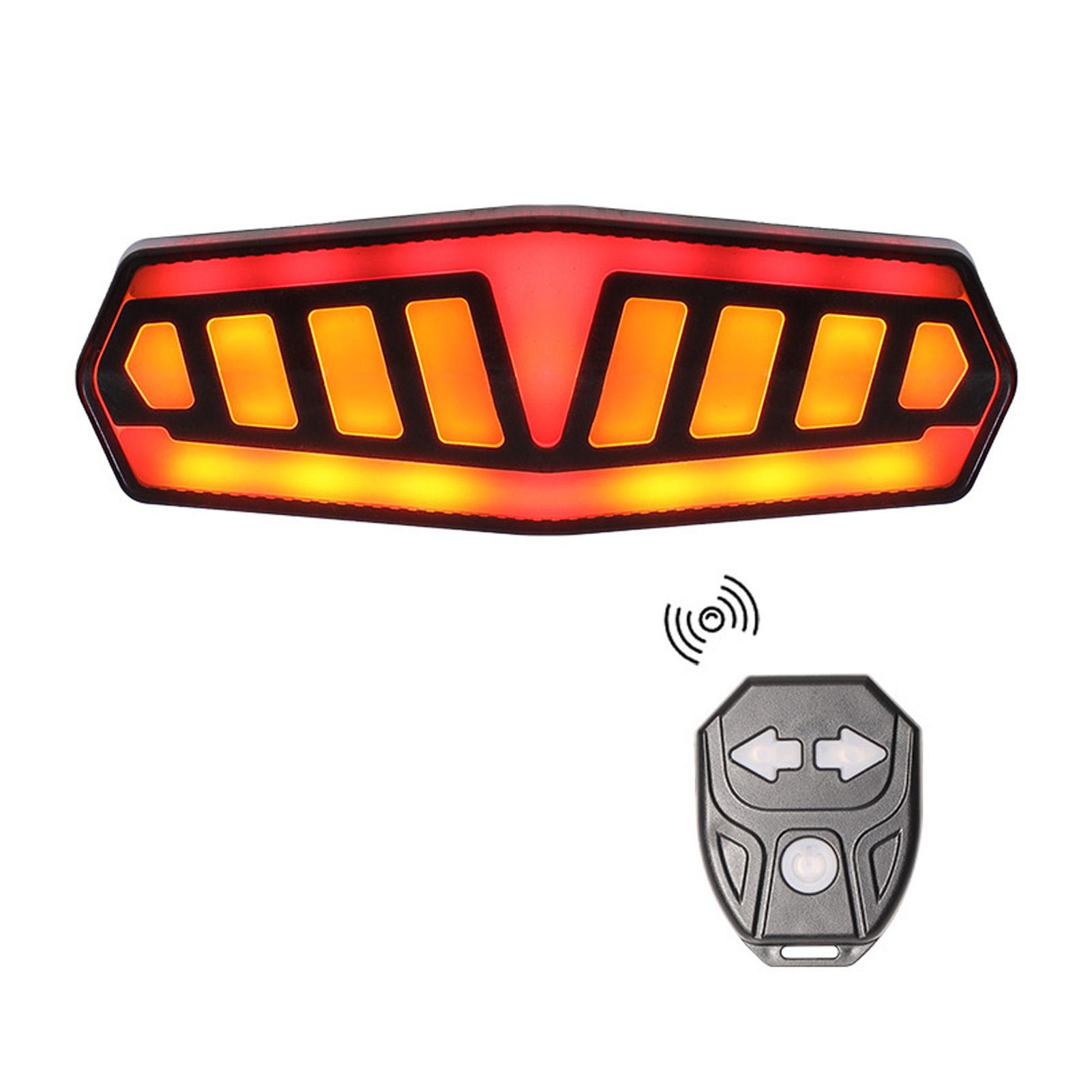 

Turn Signals High Brightness Bike Tail Light Remote Control Rechargeable Rear Bike Light Cycling Taillight