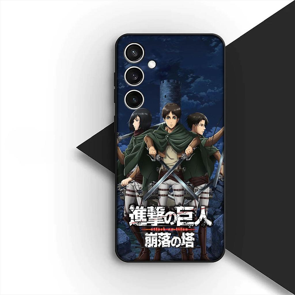 Levi Attack On Titan Eren Jaeger Phone Case for OPPO A80 A18 A16 A40 A17 A15 A38 A78 A79 A54 A57 A12 A60 4G 5G Protective Cover