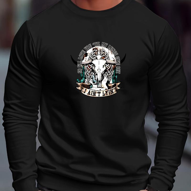 

Washed Men s Crew Neck Sweatshirt, Retro Style & Soft, Perfect for Casual & Coffee Dates S