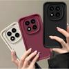 Para Xiaomi Redmi Note 14 Pro Funda Redmi Note 14 Pro +Plus Funda de Teléfono 4G 5G Funda Trasera Color Sólido Lente de Cámara Silicona