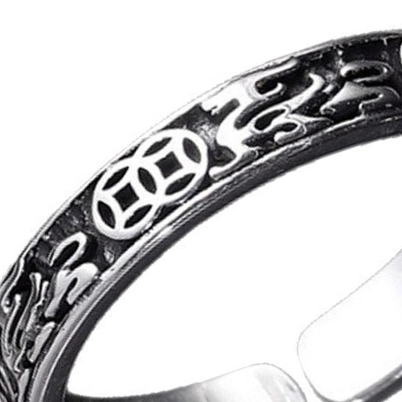 Adjustable Copper Rings Vintage Defender Symbol Coin Design Minimalist Aesthetic Finger Jewelry Comfort Daily for Men