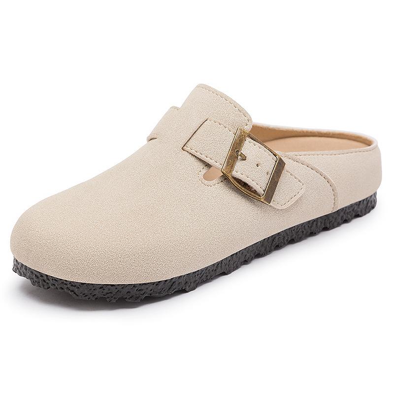 Thick-soled Shoes Retro Shoes Versatile Casual Shoes Closed-toe Women's Shoes Lazy Single Shoes