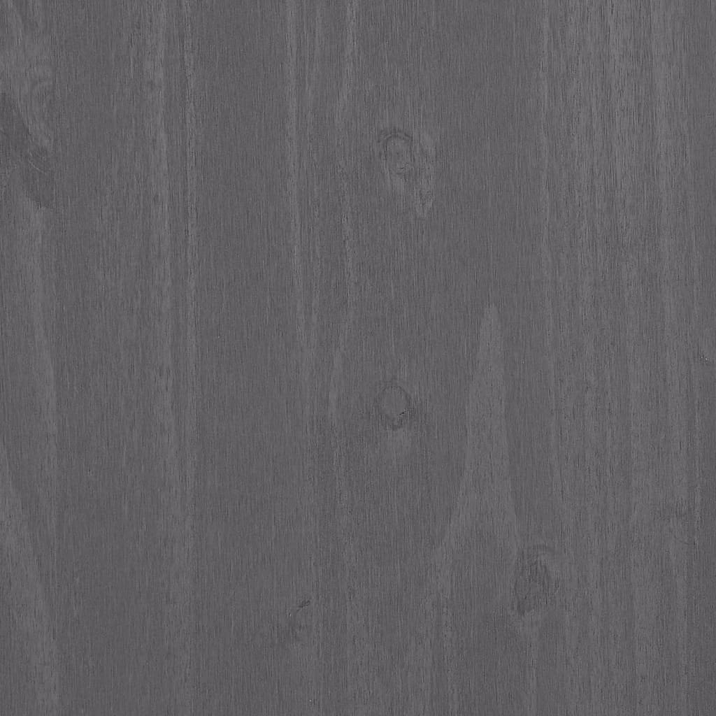 Hamar Sideboard in Light Grey 113 x 40 x 80 cm Solid Pine Wood