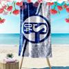Schalke 04 logo Print Beach Towel, Large Soft Quick Dry Towel for Beach Camping Swimming