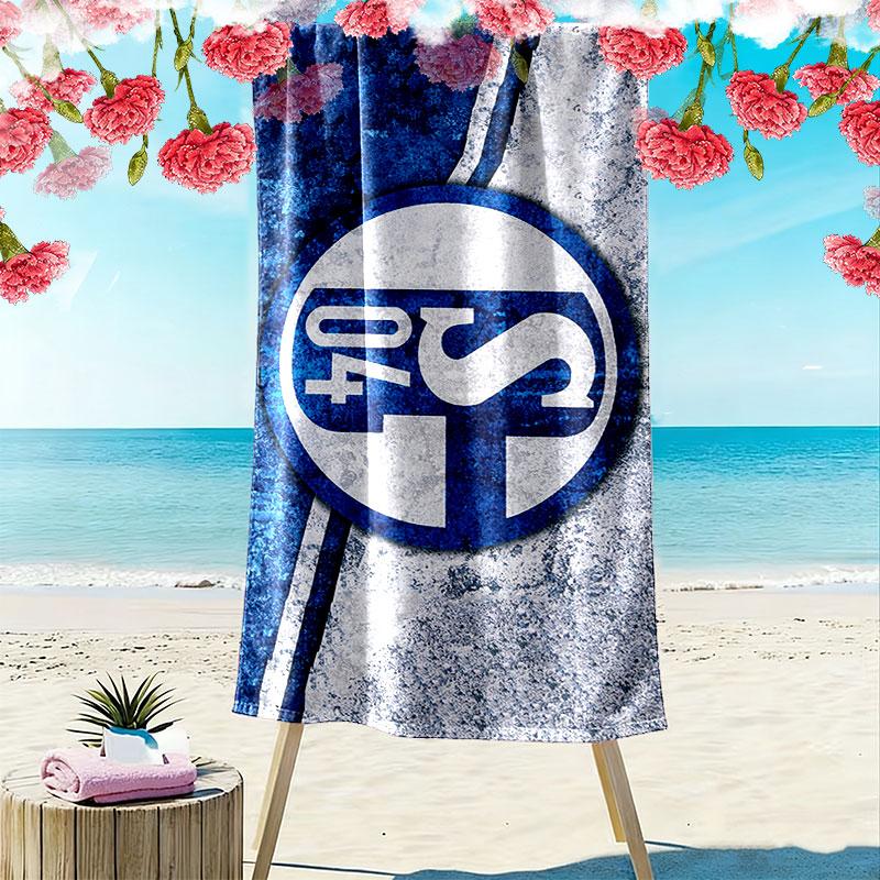Schalke 04 Logo Print Beach Towel, Large Soft Quick Dry Towel for Beach Camping Swimming
