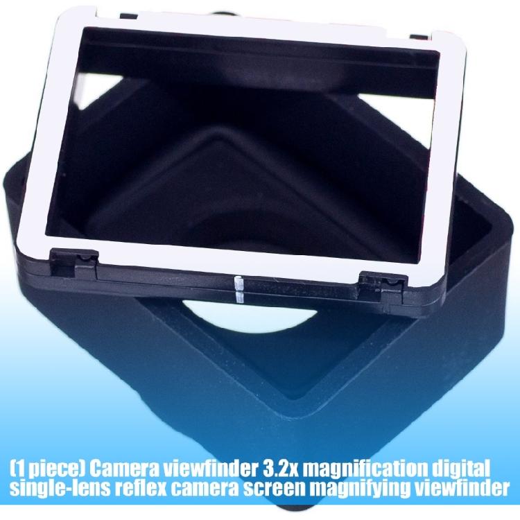 Rubber Viewfinder For 3.2" Camera Screens Foldable Sunlight Resistant Improves Imaging During Outdoor Use