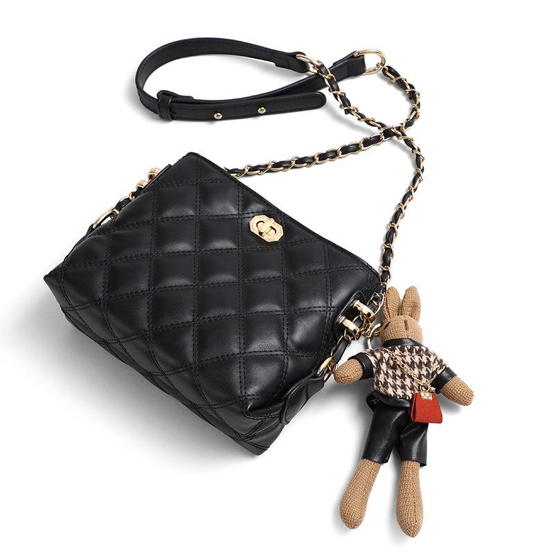 Damen-Taschen Herbst und Winter Neu Leder Umhängetaschen Ketten-Taschen Vielseitige Achseltaschen Schulter Kleine Taschen Gepäck