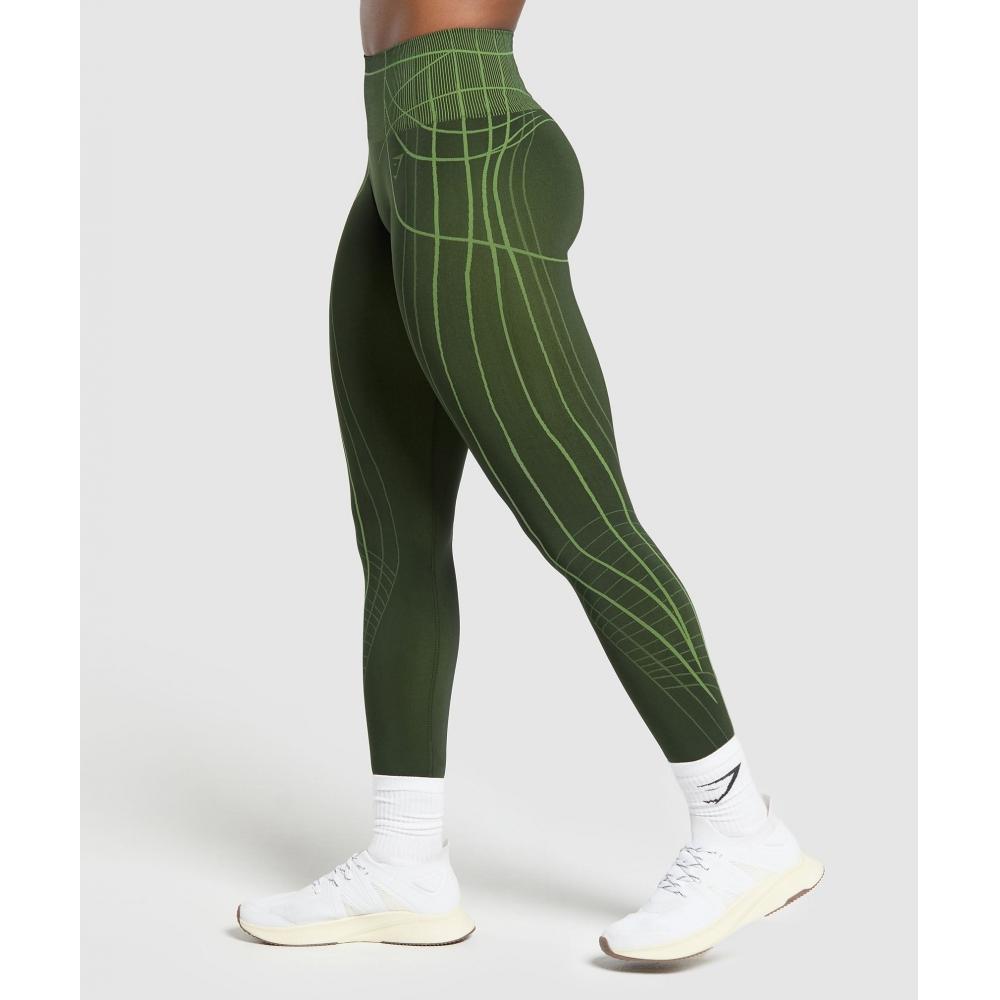 Gymshark Apex Seamless Legíny Trail Green Energy Gelato Green B2c8d Ec4y