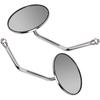High Definition Clear View Motorcycle Rear View Mirror - Stainless Steel - 2PCS Replacement for Gn125 - Improve Safety and Visibility