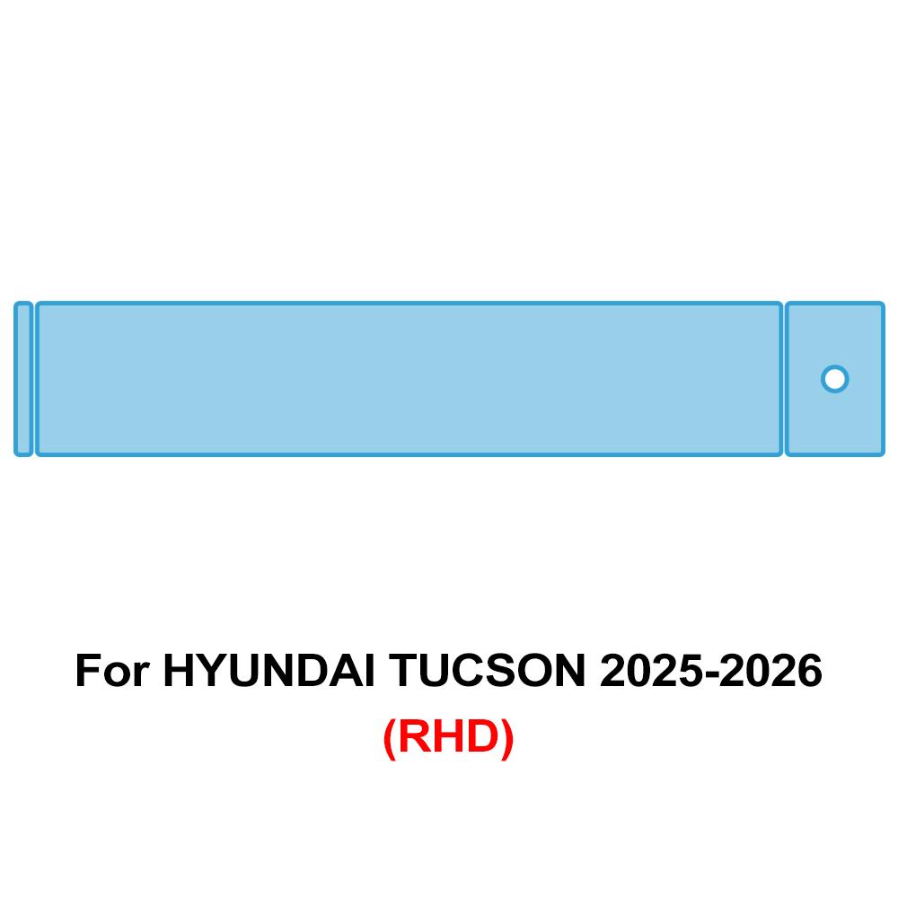for Hyundai Tucson 2025 2026 Pre-cut TPU Dashboard Screen Protector Film Anti-Scratch Transparent GPS Navigation PPF Sticker