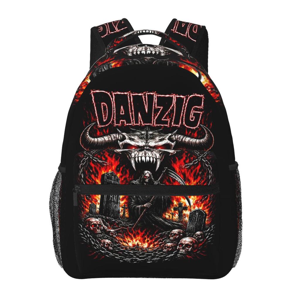 Band DANZIG III How The Gods Kill Heavy Backpacks Boys Girls Bookbag Students School Bags Cartoon Travel Rucksack Shoulder Bag