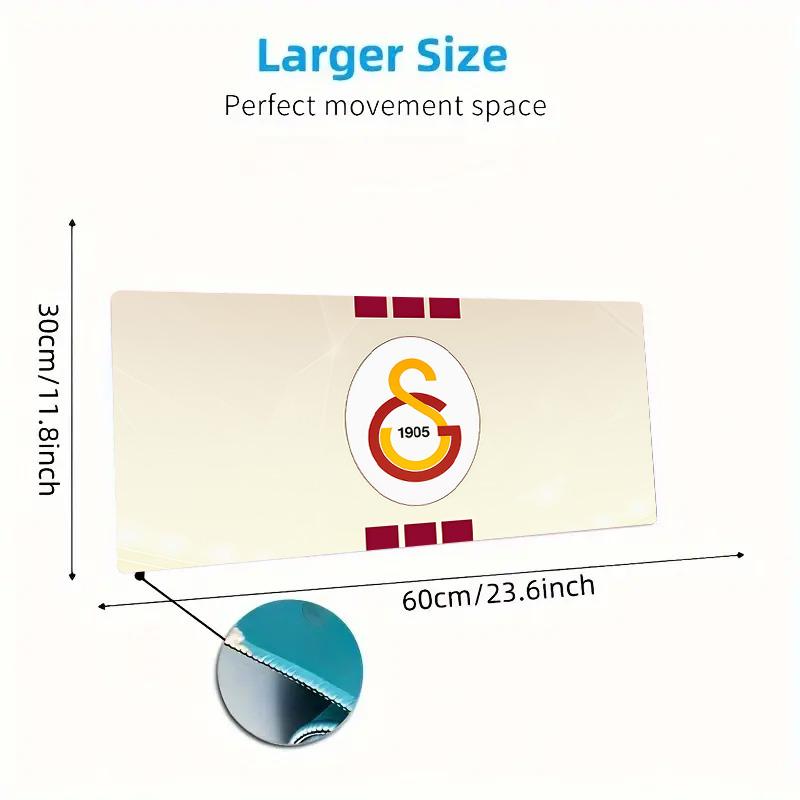 Galatasaray S.K Print Cushion Non-slip Laptop Tablet Big Mousepad XXL Mat Mini PC Playmat With Lock edge