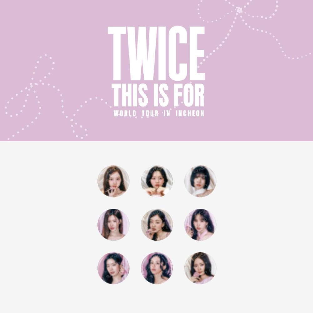 

Предзаказ TWICE THIS IS FOR Официальный MD Торговый значок-канбадж Random 1ea