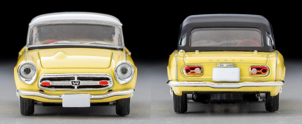 Tomytec Tomica Limited Vintage Scale Honda S800 Closed Top Yellow Finished Model 320173 1/64 LV-200b