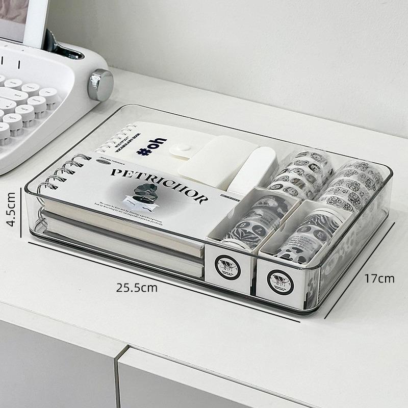 Drawer Partition, Built-In Storage Box, Desk, Stationery, Acrylic, Transparent Desktop, Cosmetics, Sundries, Sorting Storage Box.